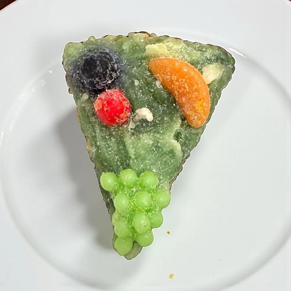 Cerería Introna Fruit Cake Slice Candle Italian Dessert Decor NWT